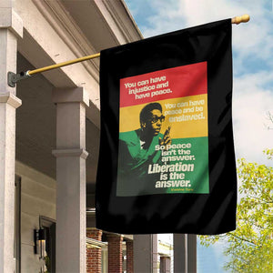 Stokely Carmichael Quote Garden Flag You Can Have Injustice And Have Peace And Be Enslaved TS11 Print Your Wear
