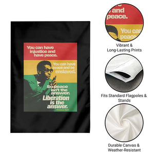 Stokely Carmichael Quote Garden Flag You Can Have Injustice And Have Peace And Be Enslaved TS11 Print Your Wear