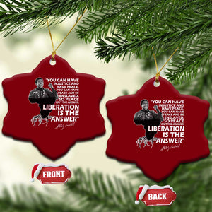 Stokely Carmichael Quote Ceramic Ornament You Can Have Injustice And Have Peace And Be Enslaved Black History Month TS11 Print Your Wear