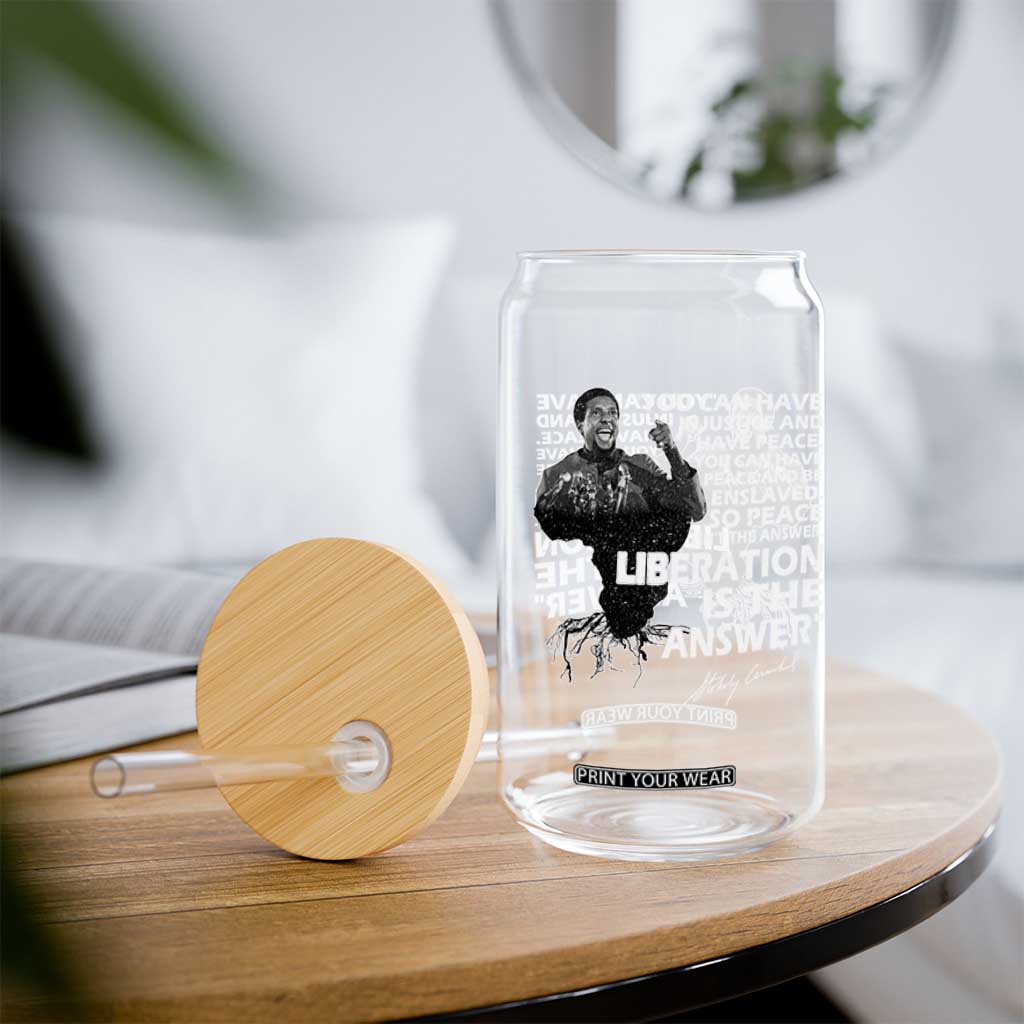 Stokely Carmichael Quote Glass Can You Can Have Injustice And Have Peace And Be Enslaved Black History Month TS11 Print Your Wear
