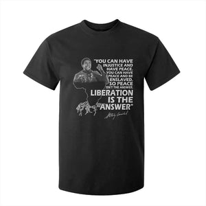 Stokely Carmichael Quote T Shirt For Kid You Can Have Injustice And Have Peace And Be Enslaved Black History Month TS11 Black Print Your Wear