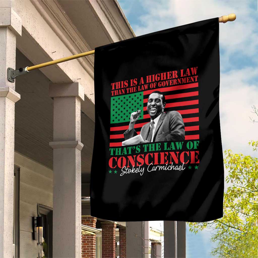 Stokely Carmichael Garden Flag That's The Law Of Conscience American Flag TS11 Print Your Wear