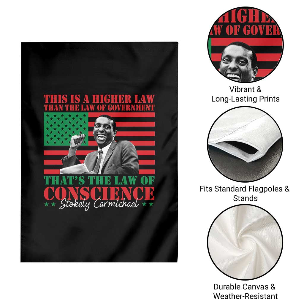Stokely Carmichael Garden Flag That's The Law Of Conscience American Flag TS11 Print Your Wear
