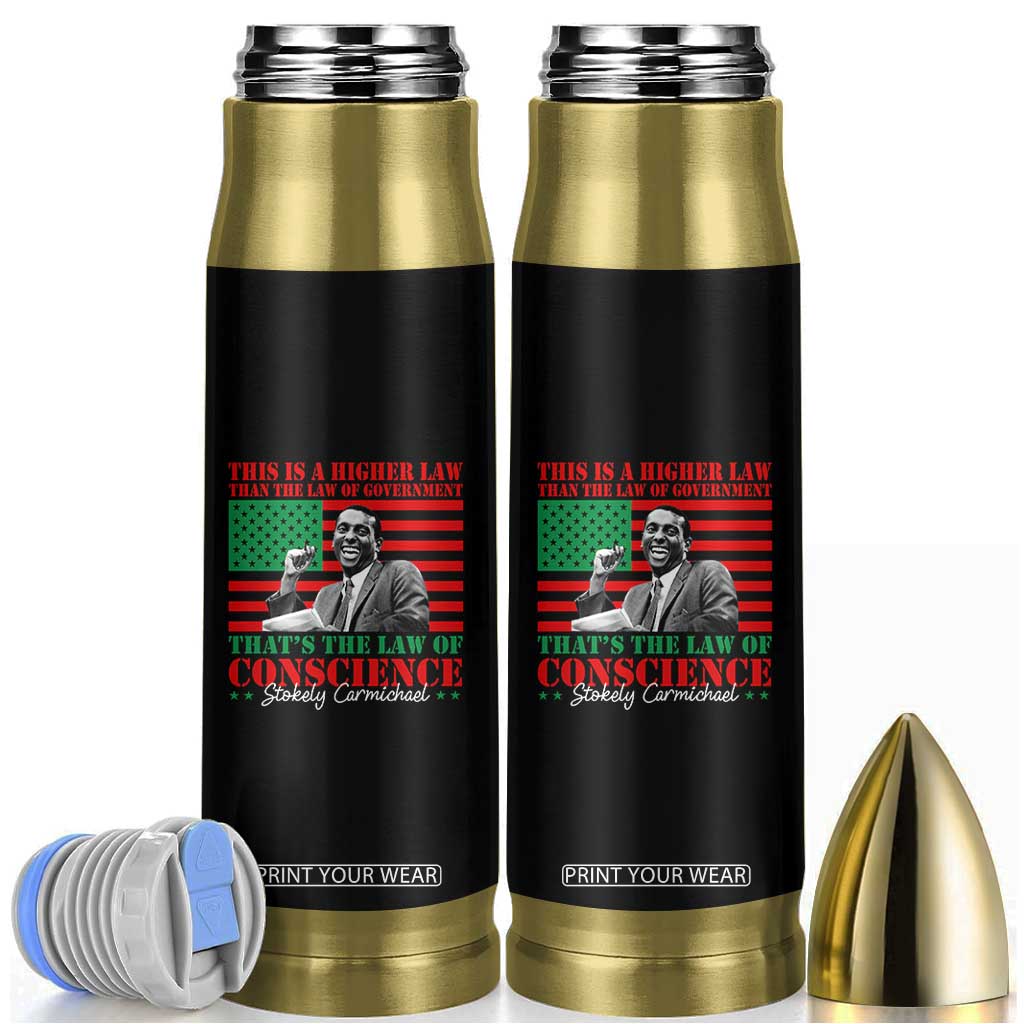 Stokely Carmichael Bullet Tumbler That's The Law Of Conscience American Flag TS11 Black Print Your Wear