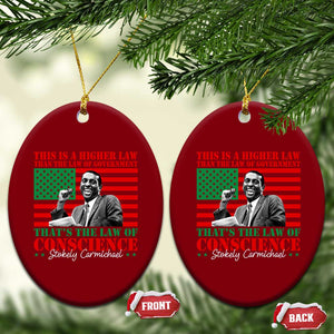 Stokely Carmichael Ceramic Ornament That's The Law Of Conscience American Flag TS11 Print Your Wear
