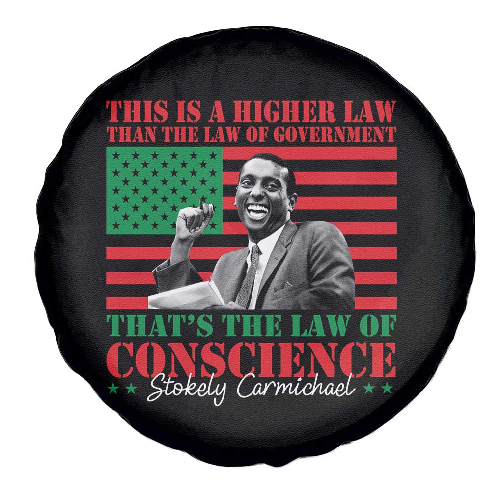 Stokely Carmichael Spare Tire Cover That's The Law Of Conscience American Flag TS11 Print Your Wear