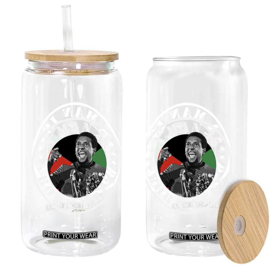 Stokely Carmichael Glass Can A Man Is Born Free Kwame Ture Civil Rights Leader TS11 Print Your Wear