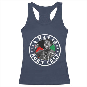 Stokely Carmichael Racerback Tank Top A Man Is Born Free Kwame Ture Civil Rights Leader TS11 Navy Print Your Wear