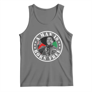 Stokely Carmichael Tank Top A Man Is Born Free Kwame Ture Civil Rights Leader TS11 Black Heather Print Your Wear