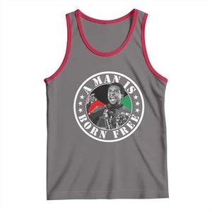 Stokely Carmichael Tank Top A Man Is Born Free Kwame Ture Civil Rights Leader TS11 Deep Heather Red Print Your Wear