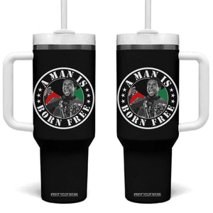 Stokely Carmichael Tumbler With Handle A Man Is Born Free Kwame Ture Civil Rights Leader TS11 One Size: 40 oz Black Print Your Wear