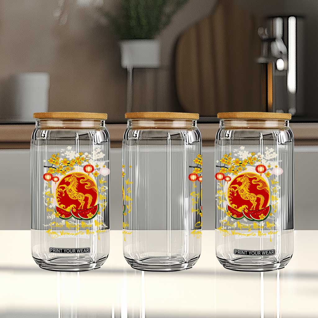 Vietnamese Lunar New Year 2026 Glass Can Chuc Mung Nam Moi Tet Holiday Horse Zodiac TS11 Print Your Wear