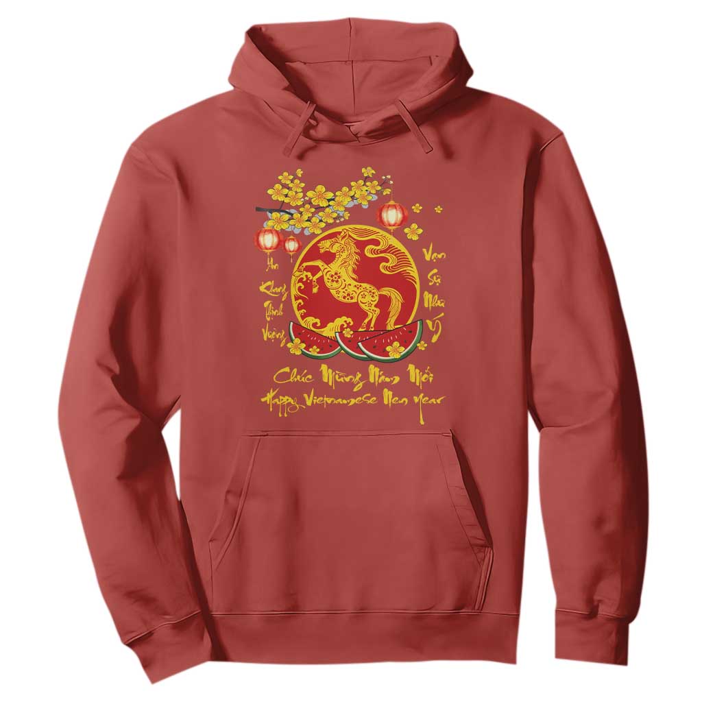 Vietnamese Lunar New Year 2026 Hoodie Chuc Mung Nam Moi Tet Holiday Horse Zodiac TS11 Red Print Your Wear