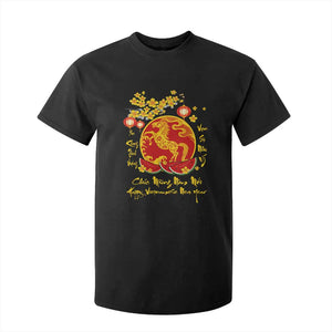 Vietnamese Lunar New Year 2026 T Shirt For Kid Chuc Mung Nam Moi Tet Holiday Horse Zodiac TS11 Black Print Your Wear