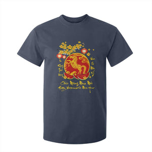Vietnamese Lunar New Year 2026 T Shirt For Kid Chuc Mung Nam Moi Tet Holiday Horse Zodiac TS11 Navy Print Your Wear