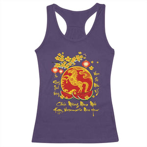 Vietnamese Lunar New Year 2026 Racerback Tank Top Chuc Mung Nam Moi Tet Holiday Horse Zodiac TS11 Purple Print Your Wear