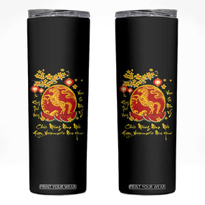 Vietnamese Lunar New Year 2026 Skinny Tumbler Chuc Mung Nam Moi Tet Holiday Horse Zodiac TS11 Black Print Your Wear