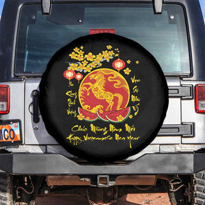 Vietnamese Lunar New Year 2026 Spare Tire Cover Chuc Mung Nam Moi Tet Holiday Horse Zodiac TS11 No hole Black Print Your Wear