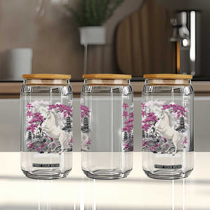 Japanese New Year 2026 Glass Can Year Of The Horse Sakura Cherry Blossom Shrine TS11 Print Your Wear