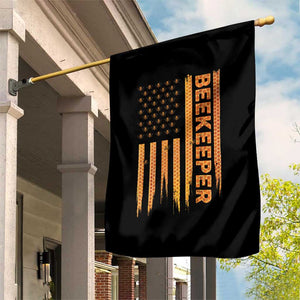 Beekeeping American Flag Honeycomb Honey Bees Beekeeper Garden Flag TS11 Print Your Wear