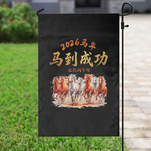 Gallop Of The 8 Horses Garden Flag Chinese New Year 2026 Year of The Horse TS11 Print Your Wear