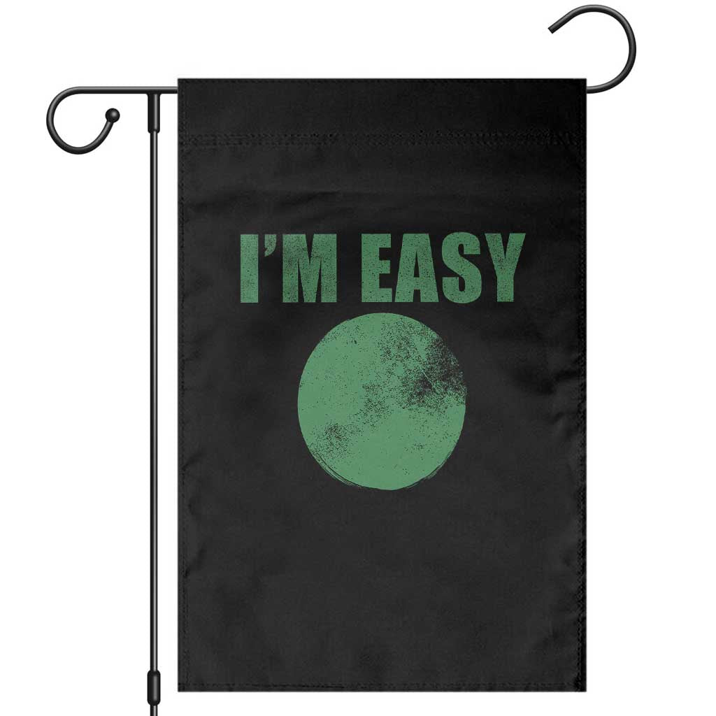 Funny I'm Easy Snowboard Ski Garden Flag Green Circle Retro Mountain Sign TS11 Black Print Your Wear