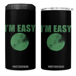 Funny I'm Easy Snowboard Ski 4 in 1 Can Cooler Tumbler Green Circle Retro Mountain Sign TS11 One Size: 16 oz Black Print Your Wear