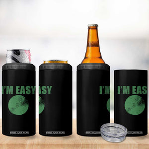Funny I'm Easy Snowboard Ski 4 in 1 Can Cooler Tumbler Green Circle Retro Mountain Sign TS11 Print Your Wear