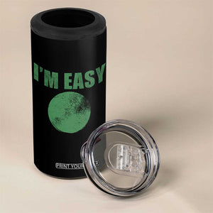 Funny I'm Easy Snowboard Ski 4 in 1 Can Cooler Tumbler Green Circle Retro Mountain Sign TS11 Print Your Wear