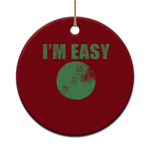 Funny I'm Easy Snowboard Ski Ceramic Ornament Green Circle Retro Mountain Sign TS11 1pc Red Print Your Wear