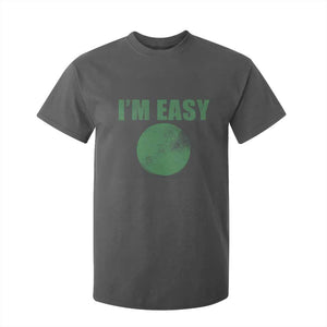 Funny I'm Easy Snowboard Ski T Shirt For Kid Green Circle Retro Mountain Sign TS11 Dark Heather Print Your Wear