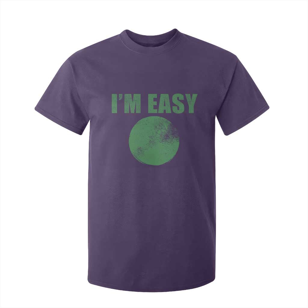 Funny I'm Easy Snowboard Ski T Shirt For Kid Green Circle Retro Mountain Sign TS11 Purple Print Your Wear