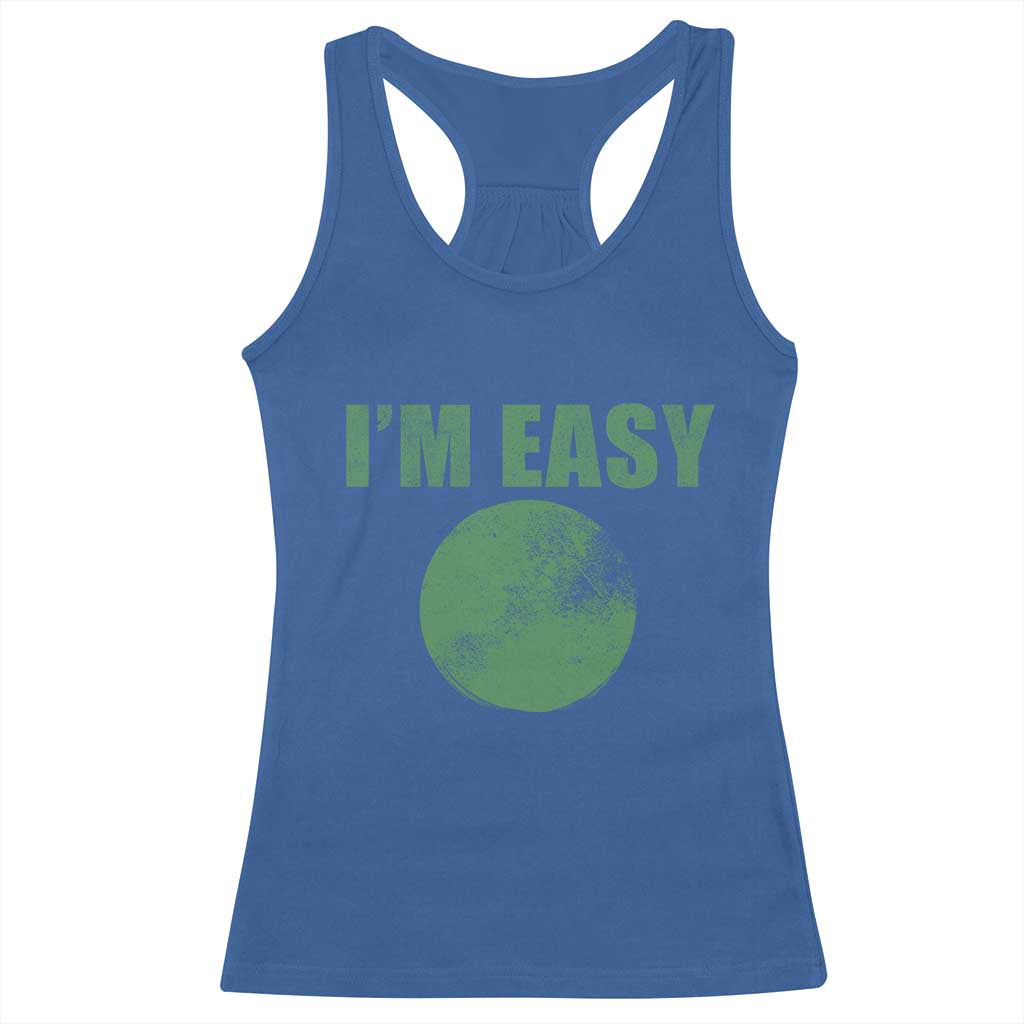 Funny I'm Easy Snowboard Ski Racerback Tank Top Green Circle Retro Mountain Sign TS11 Royal Blue Print Your Wear