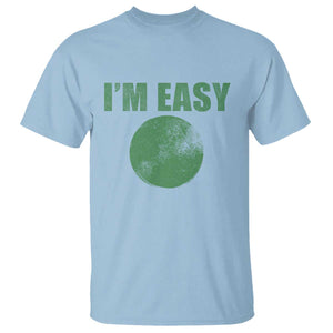 Funny I'm Easy Snowboard Ski T Shirt Green Circle Retro Mountain Sign TS11 Light Blue Print Your Wear