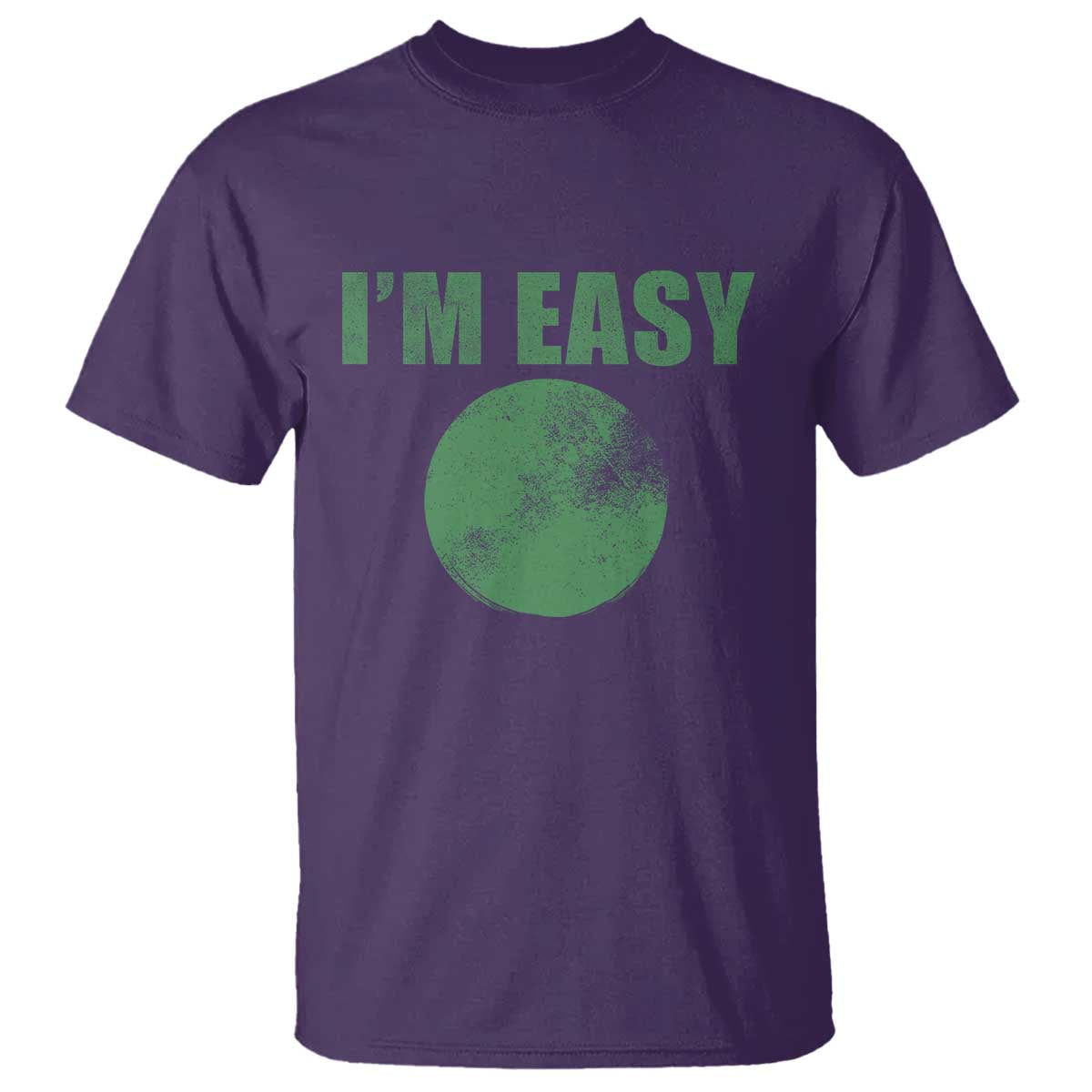 Funny I'm Easy Snowboard Ski T Shirt Green Circle Retro Mountain Sign TS11 Purple Print Your Wear