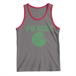 Funny I'm Easy Snowboard Ski Tank Top Green Circle Retro Mountain Sign TS11 Deep Heather Red Print Your Wear
