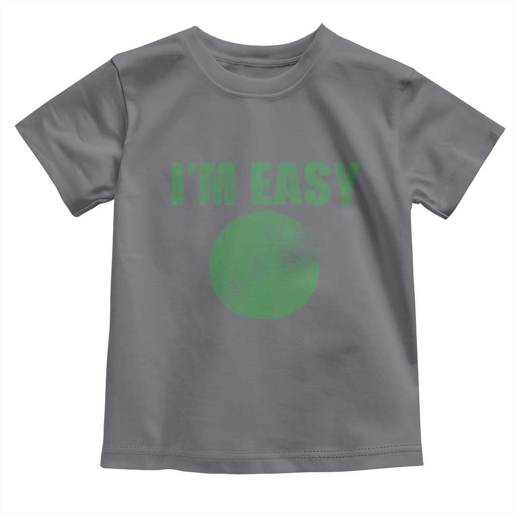 Funny I'm Easy Snowboard Ski Toddler T Shirt Green Circle Retro Mountain Sign TS11 Charcoal Print Your Wear