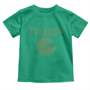Funny I'm Easy Snowboard Ski Toddler T Shirt Green Circle Retro Mountain Sign TS11 Irish Green Print Your Wear
