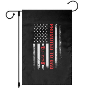 Promoted To Dad Est 2026 Garden Flag New Dad 2026 Baby Announcement TS11 Black Print Your Wear