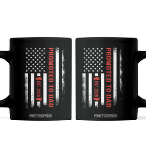 Promoted To Dad Est 2026 Coffee Mug New Dad 2026 Baby Announcement TS11 Black Print Your Wear