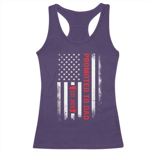 Promoted To Dad Est 2026 Racerback Tank Top New Dad 2026 Baby Announcement TS11 Purple Print Your Wear