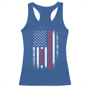 Promoted To Dad Est 2026 Racerback Tank Top New Dad 2026 Baby Announcement TS11 Royal Blue Print Your Wear