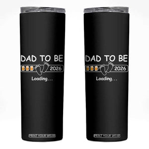 Funny Dad To Be 2026 Loading Skinny Tumbler New Dad Beer Lover TS11 Black Print Your Wear