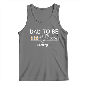 Funny Dad To Be 2026 Loading Tank Top New Dad Beer Lover TS11 Black Heather Print Your Wear