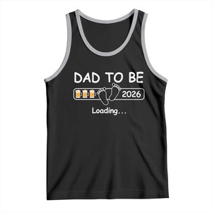 Funny Dad To Be 2026 Loading Tank Top New Dad Beer Lover TS11 Black Athletic Heather Print Your Wear