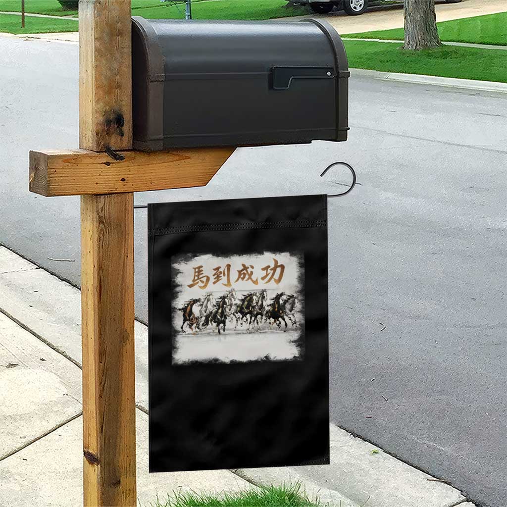 Year of The Horse 2026 Garden Flag Gallop Of The 8 Horses Lunar New Year TS11 Print Your Wear