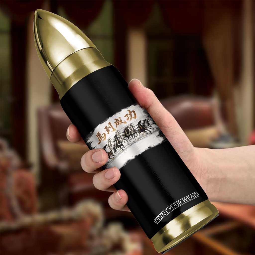 Year of The Horse 2026 Bullet Tumbler Gallop Of The 8 Horses Lunar New Year TS11 Print Your Wear