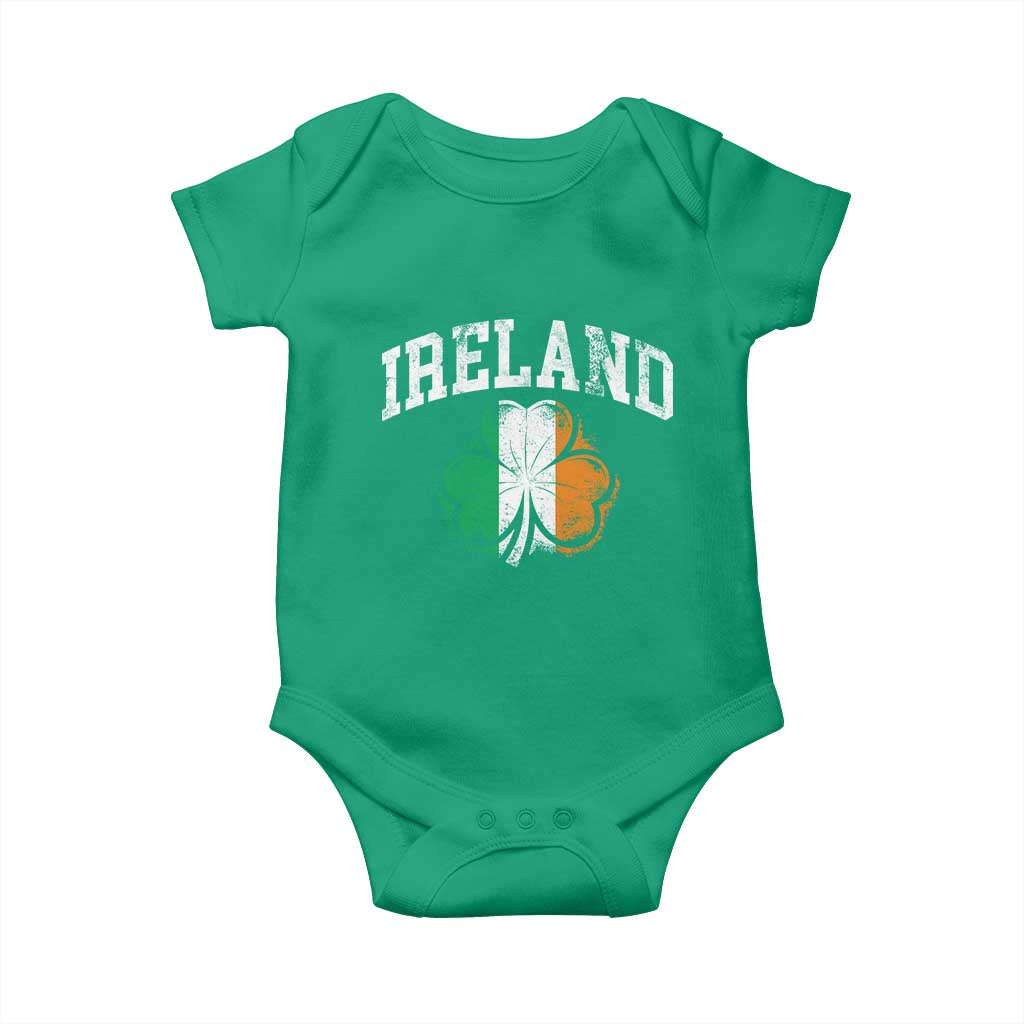 Irish Pride Baby Onesie Ireland Shamrock Flag St Patricks Day TS11 Irish Green Print Your Wear