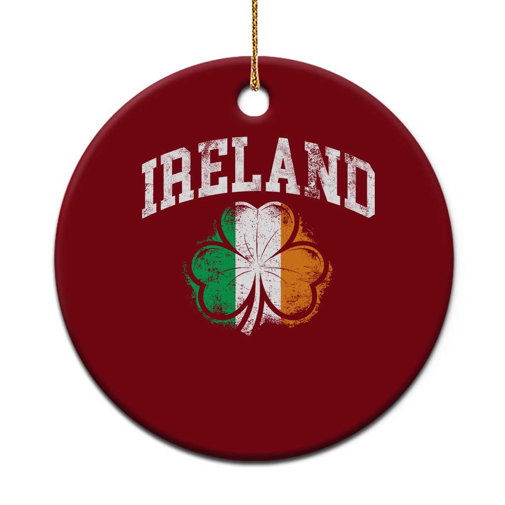 Irish Pride Ceramic Ornament Ireland Shamrock Flag St Patricks Day TS11 1pc Red Print Your Wear