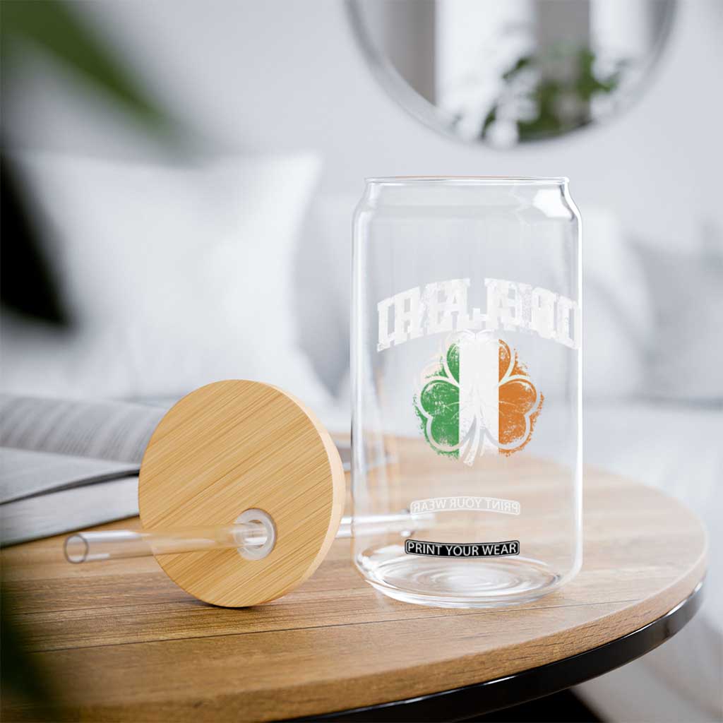 Irish Pride Glass Can Ireland Shamrock Flag St Patricks Day TS11 Print Your Wear
